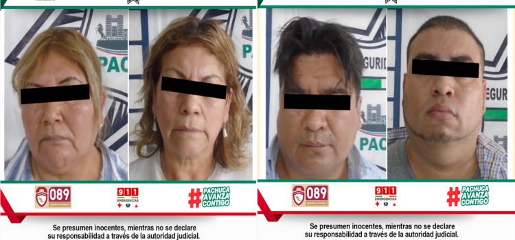 Capturan en Pachuca a presuntos desplazadores de tarjetas