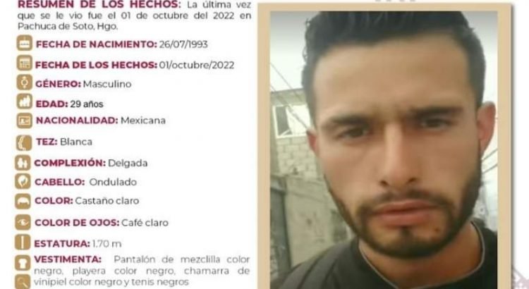Buscan a Eduardo Sánchez, desapareció en Pachuca