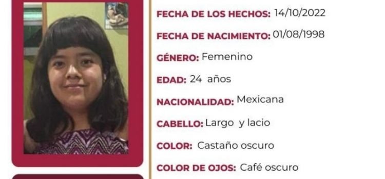 Buscan a María de los Ángeles Bolaños, joven de 24 años desaparecida en Pachuca