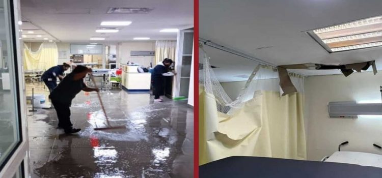 Inundación en hospital recién inaugurado en Hidalgo