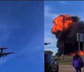 Chocan dos aviones durante un espectáculo aéreo en Dallas, Texas