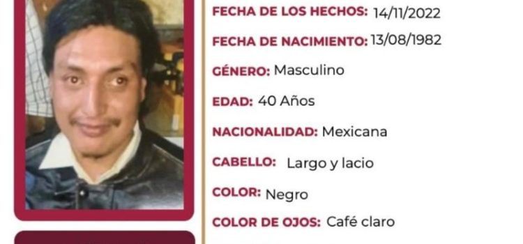 Buscan a José de Jesús Orta Ramírez en Pachuca