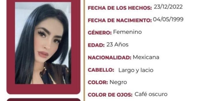 Jaqueline Martínez Bernal, de 23 años, desapareció en Pachuca