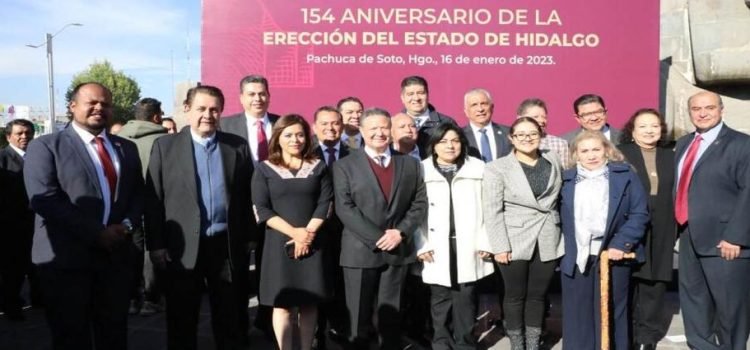 Celebran los 154 años de la grandeza de Hidalgo