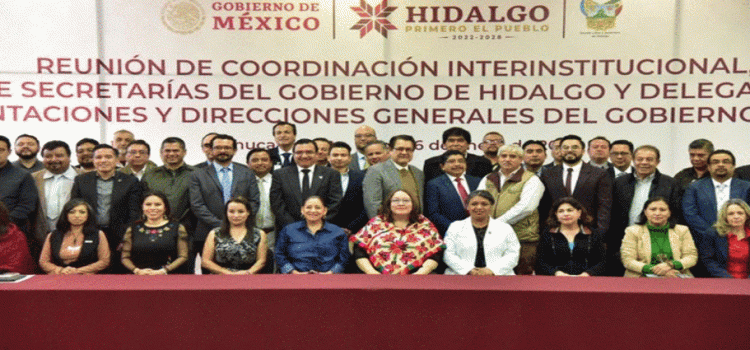 Gobierno de Hidalgo realiza mesa de coordinación interinstitucional con Gobierno de México