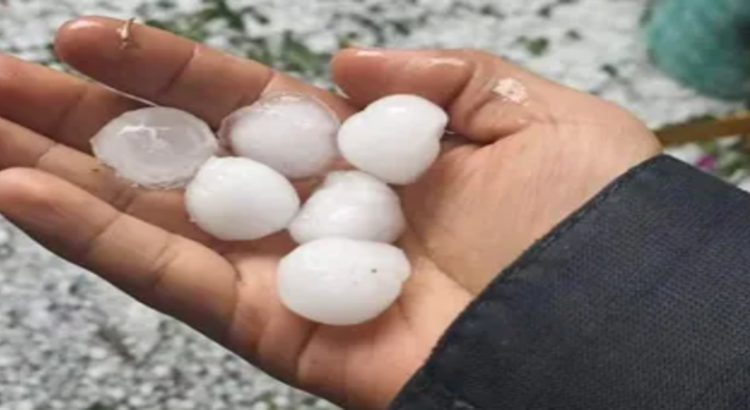 Granizada sorprende en plena primavera a comunidades de Hidalgo