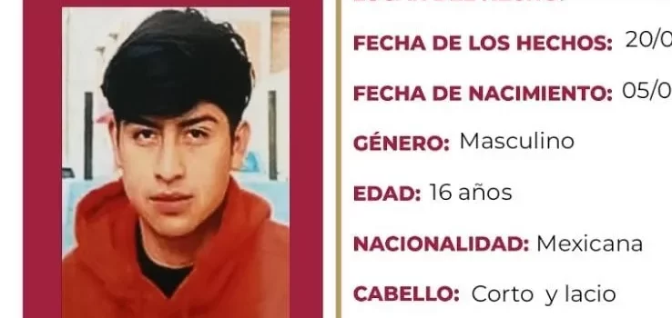 Se busca a Miguel Ángel Tolentino López; se extravió en Pachuca