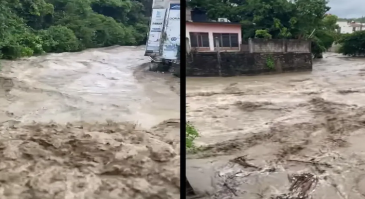 Tormenta provoca severas inundaciones en la Huasteca de Hidalgo