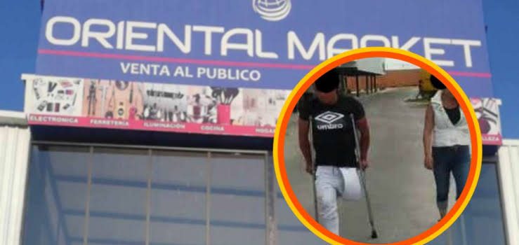 Con todo y muletas, hombre asalta tienda en Pachuca