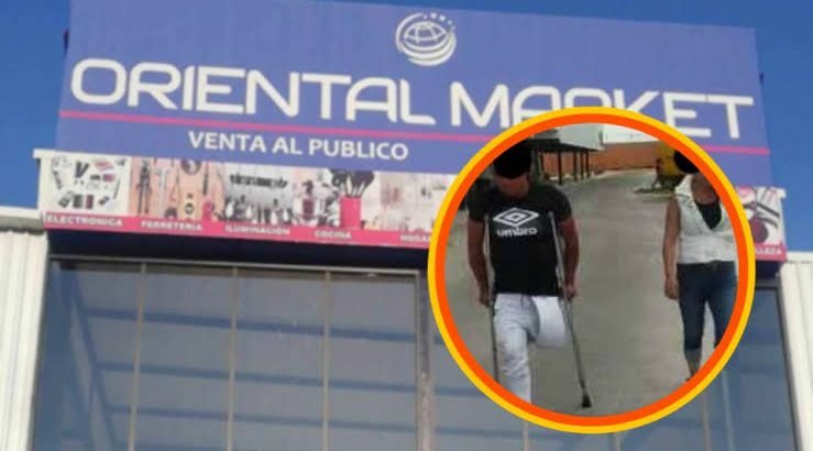 Con todo y muletas, hombre asalta tienda en Pachuca