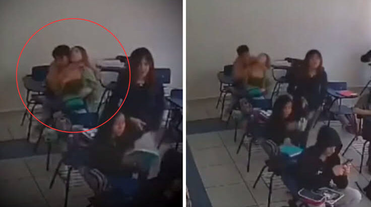 Alumno ahorca a compañera en salón de clases de preparatoria en Pachuca