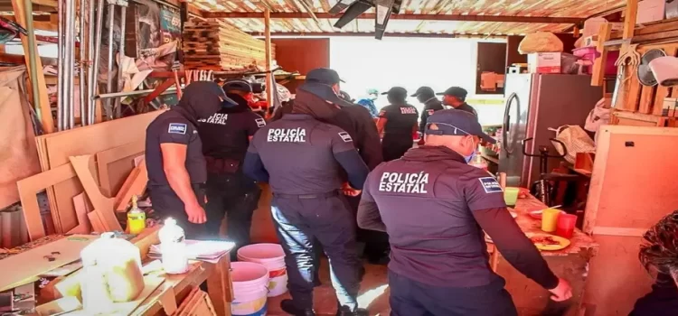 Aseguran drogas y armas en Ceresos de Hidalgo