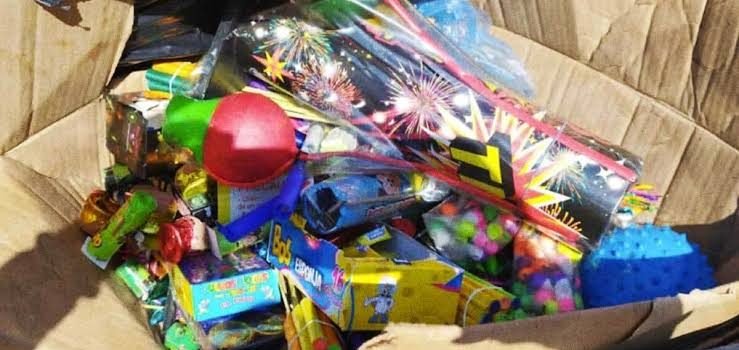 Incauta policía de Pachuca 10 kilos de pirotecnia