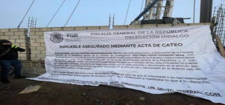 FGR clausura construcción en Hidalgo y encuentran 152 indocumentados chinos