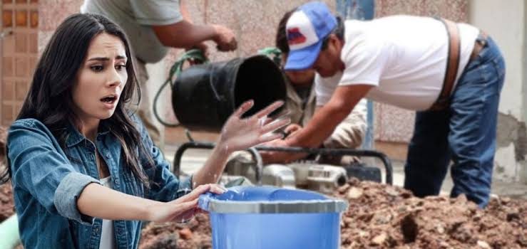 Colonias sin agua por reparación de tuberías y fugas