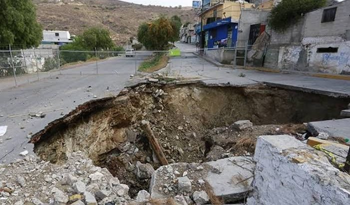 Zonas de hundimiento y sismos, riesgo para Pachuca