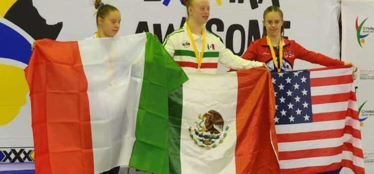 Mexicana gana el Mundial de Gimnasia Artística para atletas con Síndrome de Down