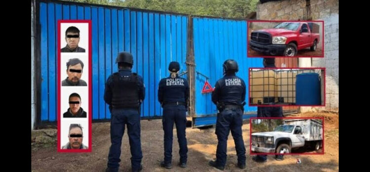 Aseguran 13 vehículos y detienen a presuntos huachicoleros en Hidalgo