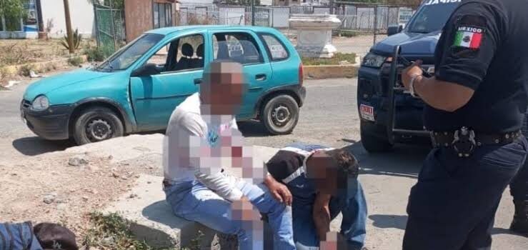 Golpean a presuntos ladrones en Pachuca