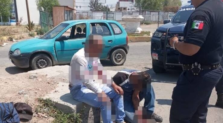 Golpean a presuntos ladrones en Pachuca