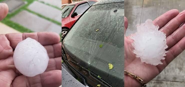 Fuerte granizada causa daños al sur de Pachuca Fuerte granizada causa daños al sur de Pachuca
