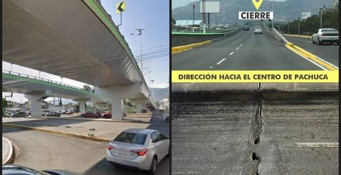 Este puente permanecerá cerrado en Pachuca, hasta el 3 de junio