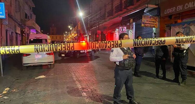 Asesinan a un hombre en el Centro de Pachuca