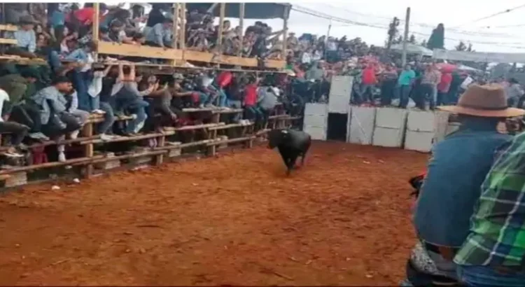 Encerrona con toros deja seis personas lesionadas en Hidalgo