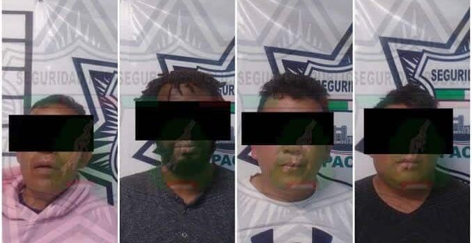 Por robo, caen 4 en Pachuca; entre ellos un presunto feminicida y un nigeriano