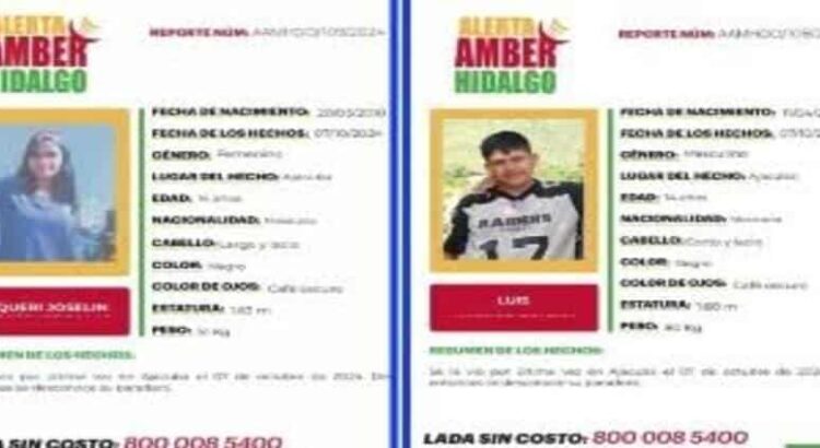 Dos adolescentes de 14 años son reportados como desaparecidos en Hidalgo