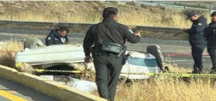 Policías de Tepeapulco, Hidalgo, sufren accidente