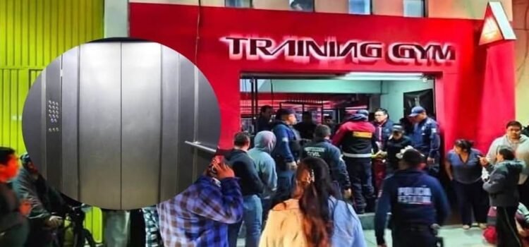 Se desploma elevador en gimnasio de Hidalgo