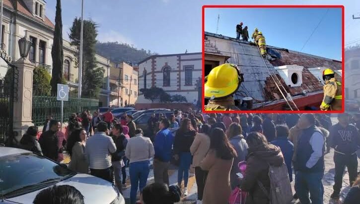Desalojan ayuntamiento de Pachuca por conato de incendio