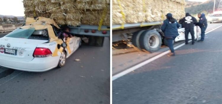 Accidente deja 2 muertos y una menor herida sobre la Pachuca-Tulancingo