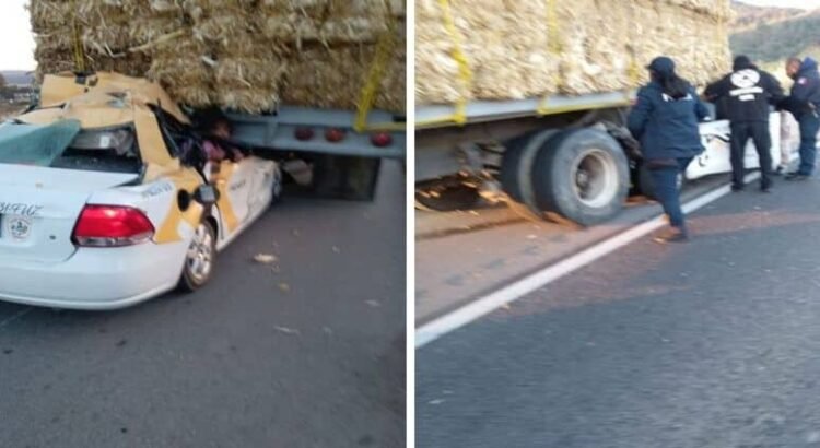 Accidente deja 2 muertos y una menor herida sobre la Pachuca-Tulancingo