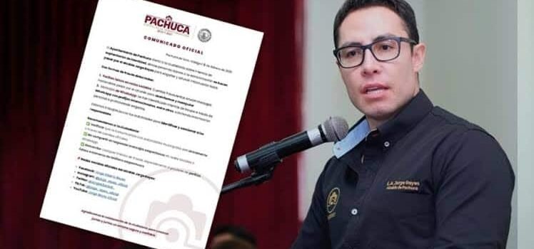 Alertan por cuentas falsas a nombre del alcalde de Pachuca