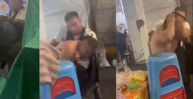 Hombre le arranca la oreja a otro durante riña en la Central de Pachuca