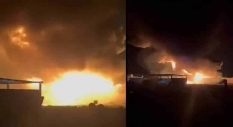 Se registra explosión en bodega de Metepec, Hidalgo