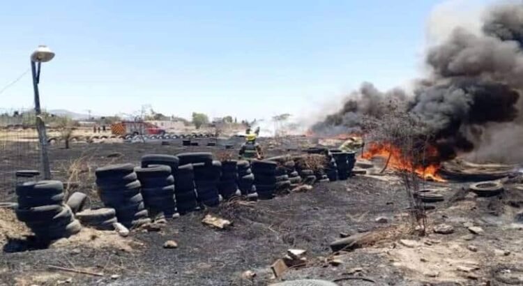 Incendio en límites de Hueypoxtla y Tizayuca alarma a vecinos por cercanía con gasera