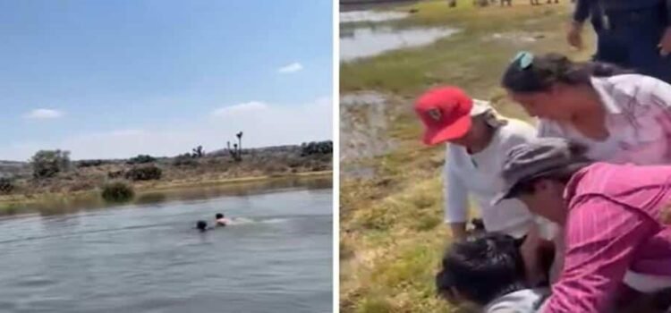 En Hidalgo, hombre salva a dos menores de edad de ahogarse