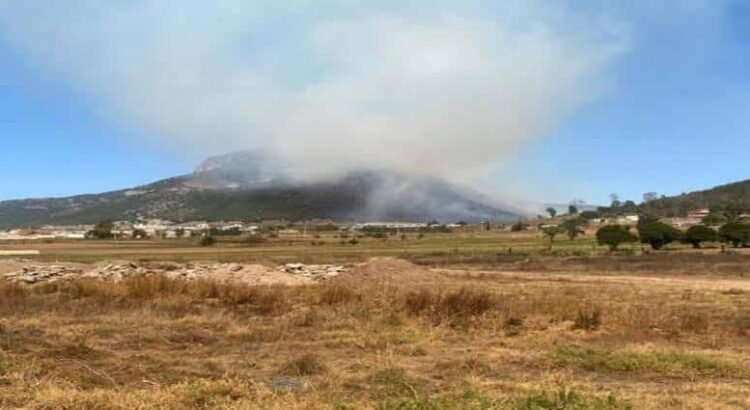 Se desatan incendios en cerros de Hidalgo; arrasan más de 20 hectáreas de pastizal
