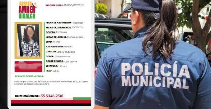 Localizan a adolescente en Pachuca; estaba desaparecida desde enero