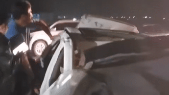 Rescatan a conductor prensado tras accidente en la Pachuca-Tulancingo
