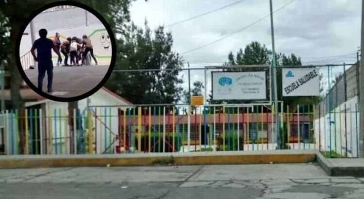 Dos mujeres protagonizan violenta pelea al interior de un kínder en Pachuca