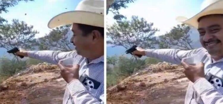 Captan a diputado del PRD disparando arma de fuego en Hidalgo