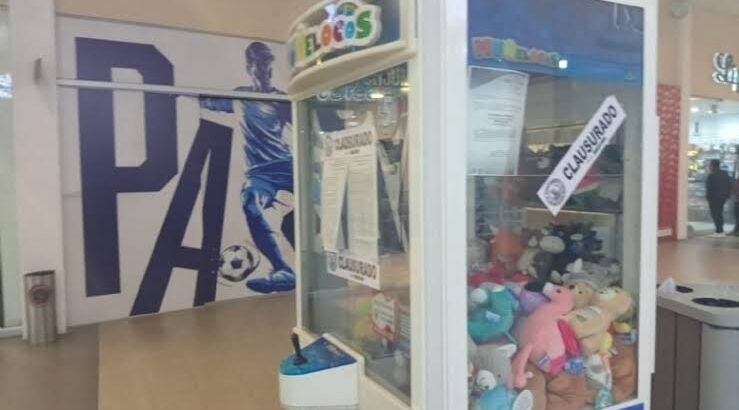 En Gran Patio Pachuca clausuran máquina tragamonedas