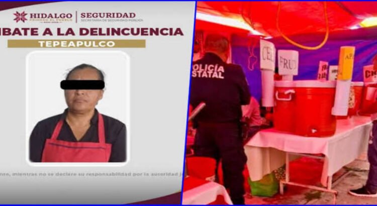 Cae mujer que vendía droga desde puesto de aguas frescas en mercado de Hidalgo