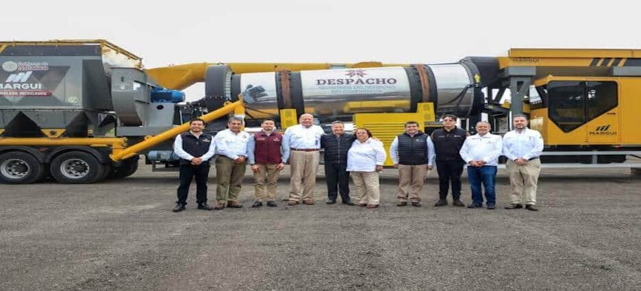 Llega a Hidalgo planta de asfalto móvil única en el país
