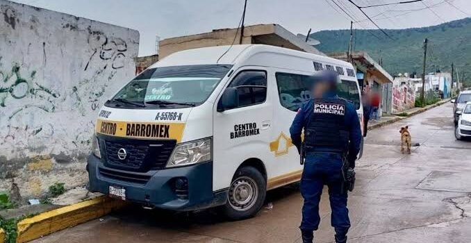 Conductor de transporte público pierde la vida al volante en Pachuca