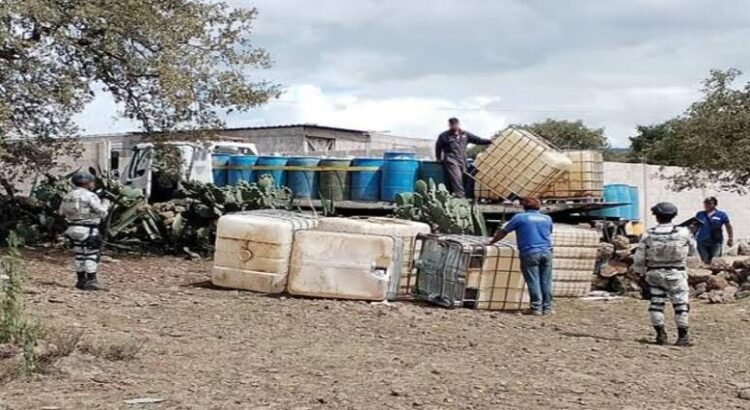 Aseguran un predio de huachicoleros en Hidalgo